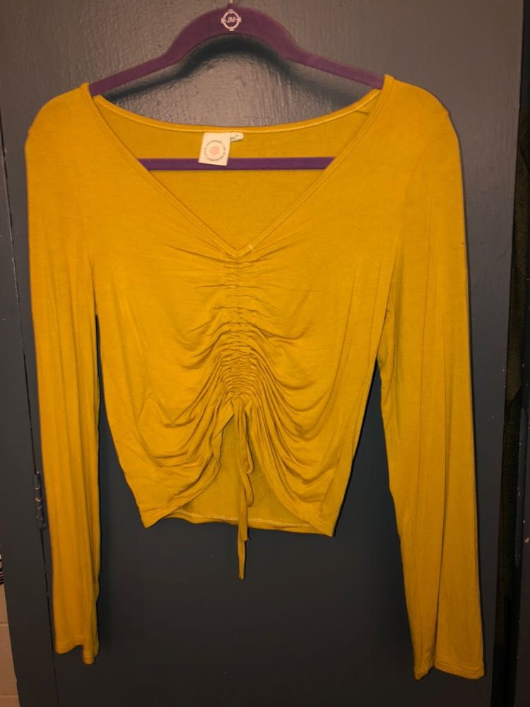 cute yellow long sleeve shirts