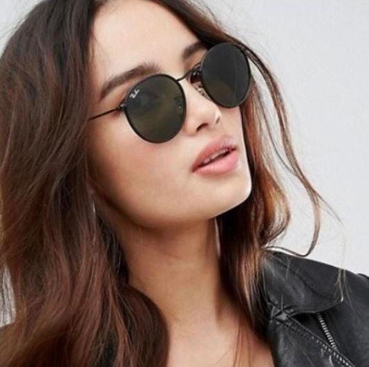 round black ray ban sunglasses
