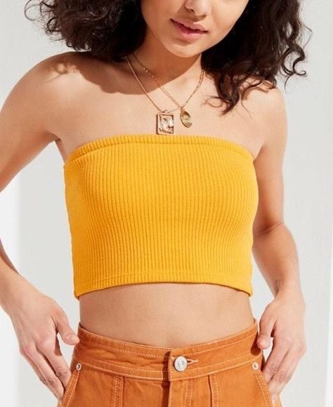 yellow tube top