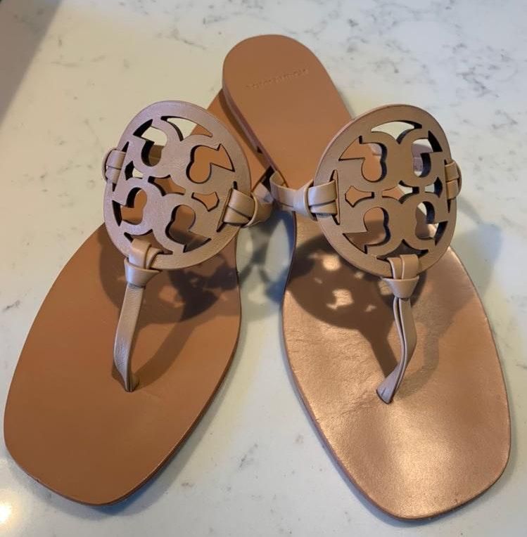 tory burch miller square toe sandal