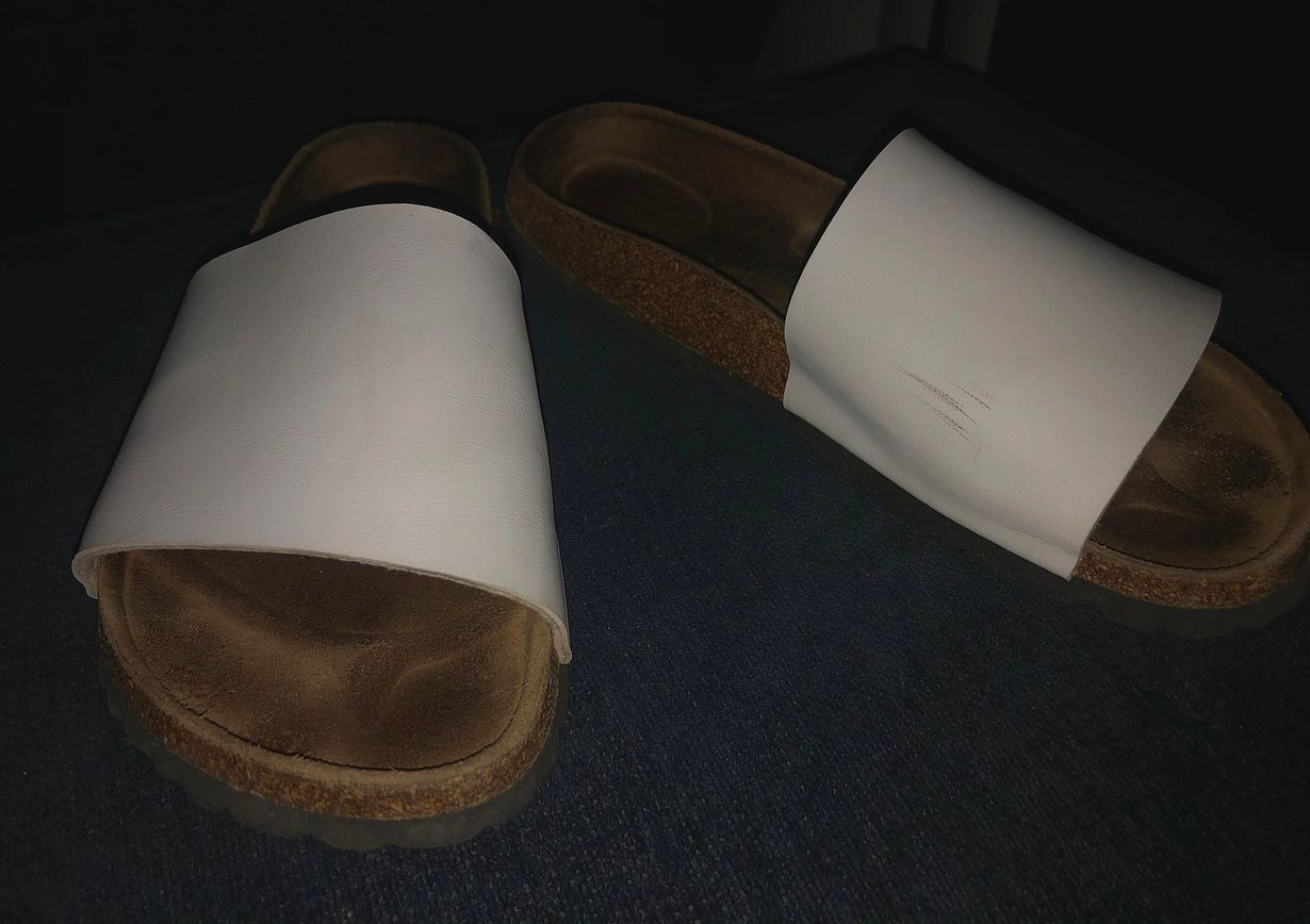 cute white slides