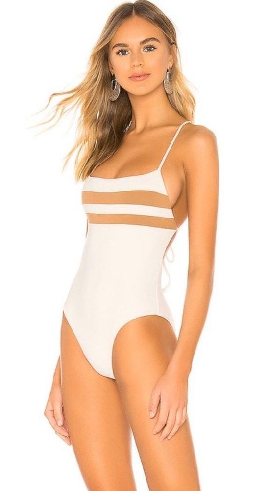 L Space L High Impact One Piece Swim Suit Curtsy