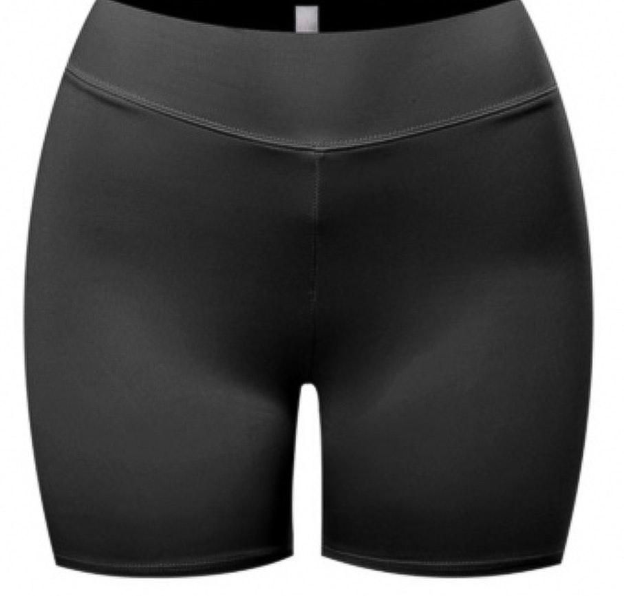 thick black biker shorts