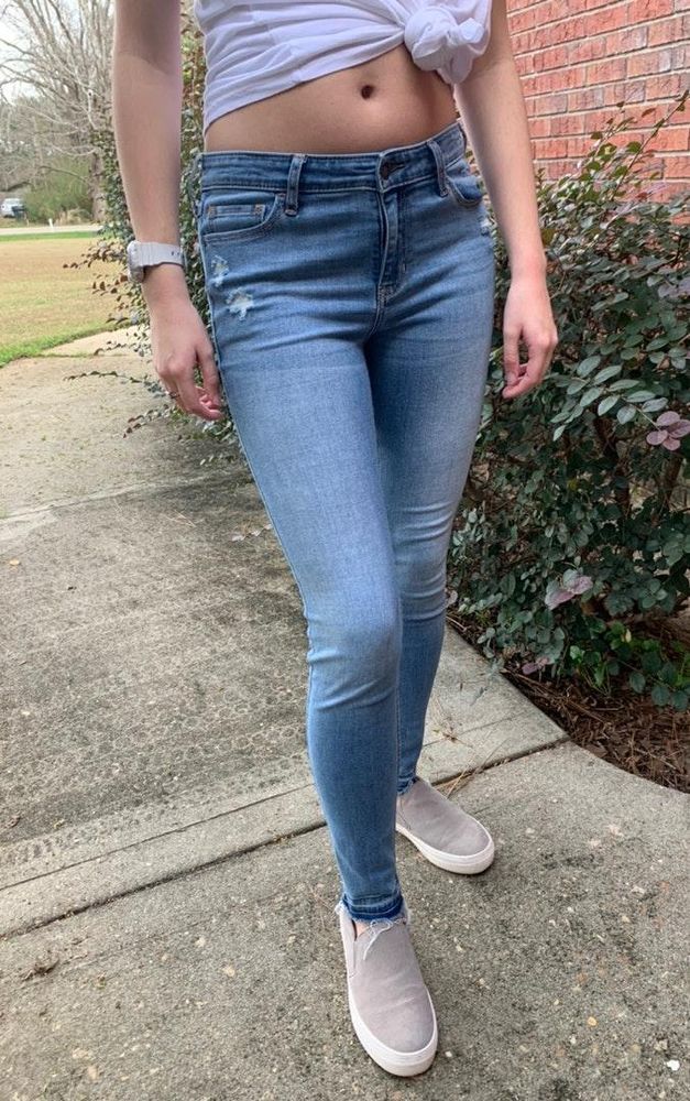 hollister jeans mid rise