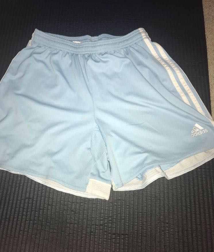 adidas shorts baby blue