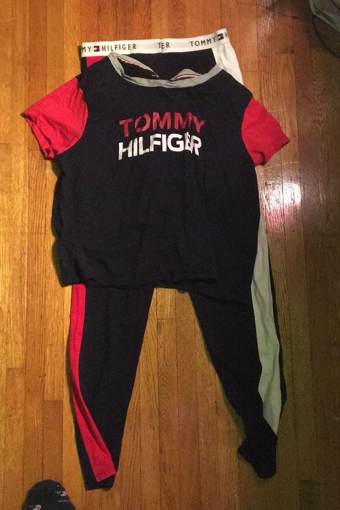 tommy hilfiger crop top set