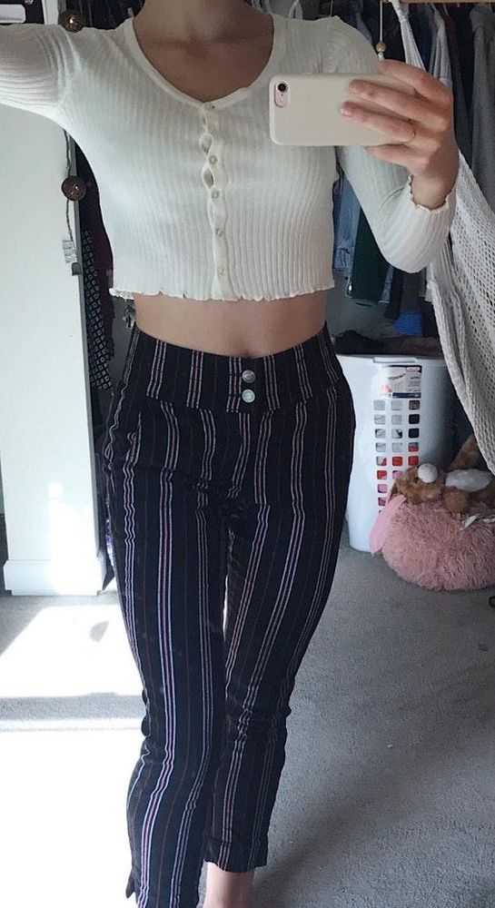 striped pants hollister