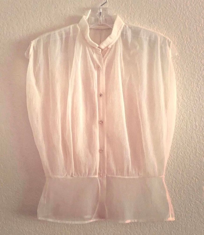 vintage sheer blouse