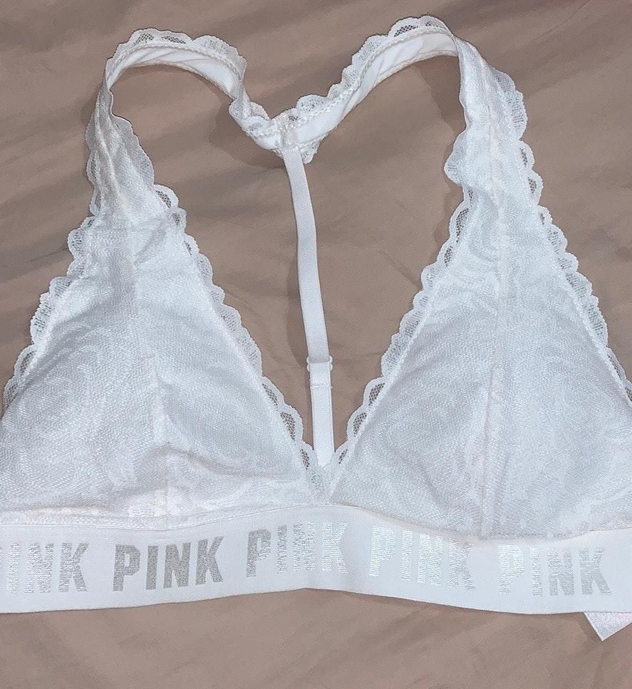 pink halter bralette