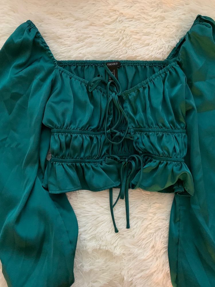 satin tops forever 21