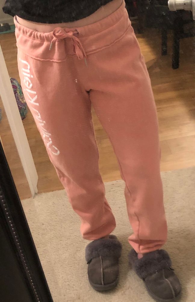 calvin klein pink sweatpants