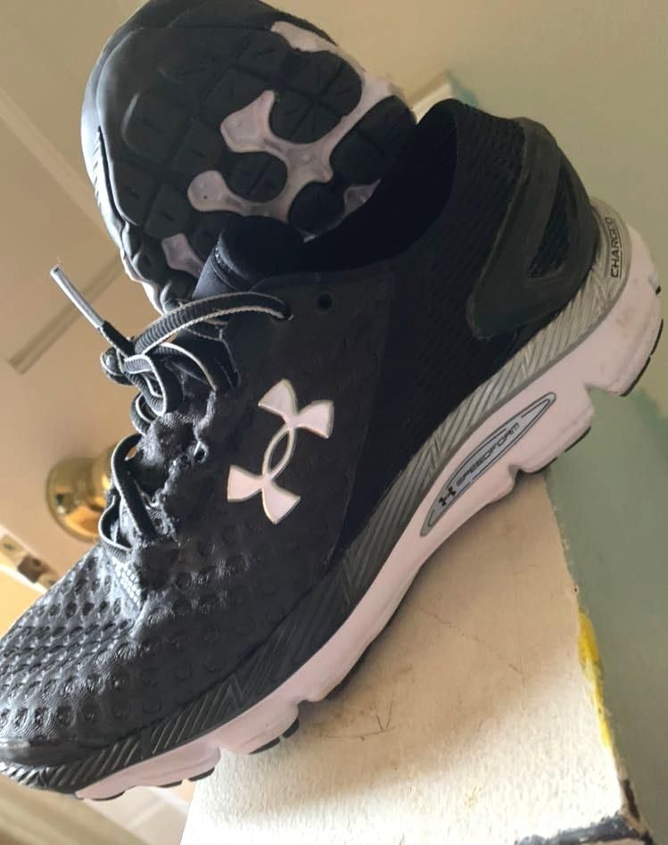 cute black running shoes