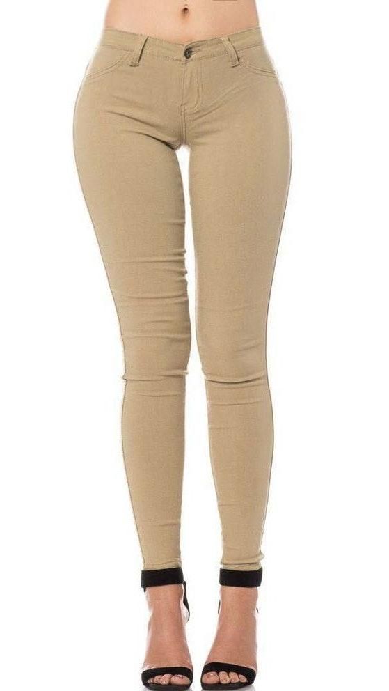 hollister khaki jeggings