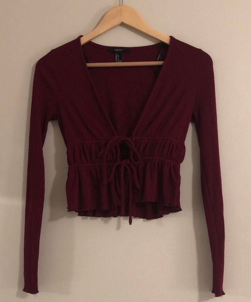 maroon top forever 21
