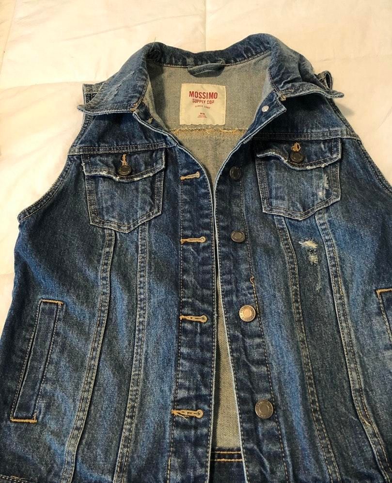 mossimo denim vest