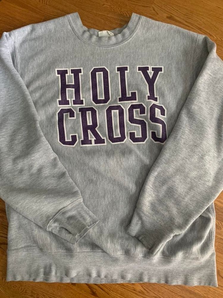 vintage holy cross sweatshirt