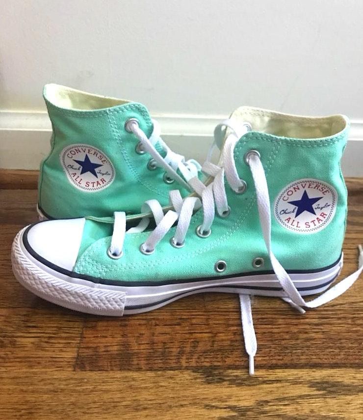 converse mint green high tops