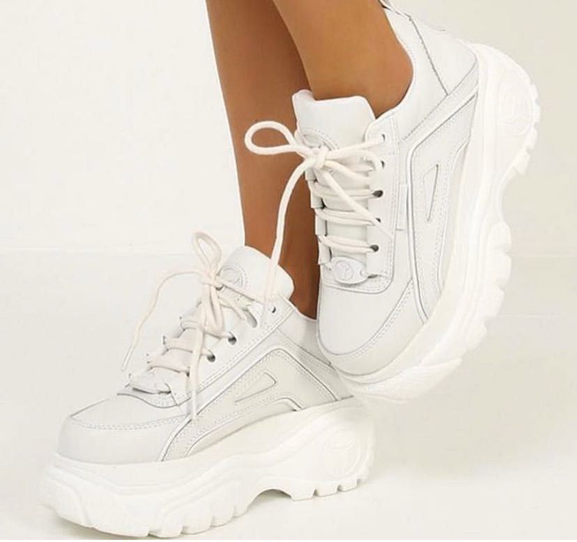 big white chunky sneakers