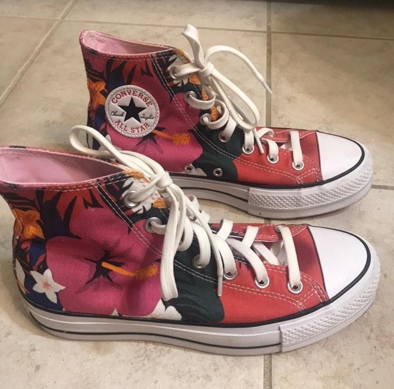 floral platform converse