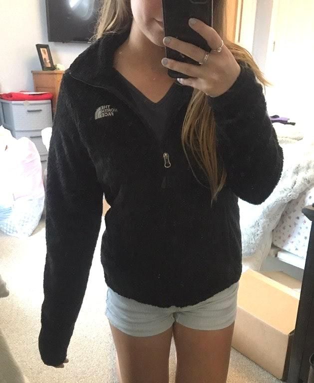 The North Face Black Fuzzy Jacket Curtsy