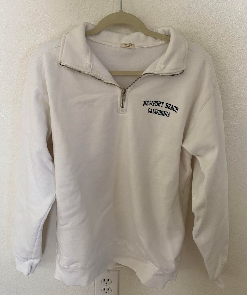 brandy melville half zip sweater