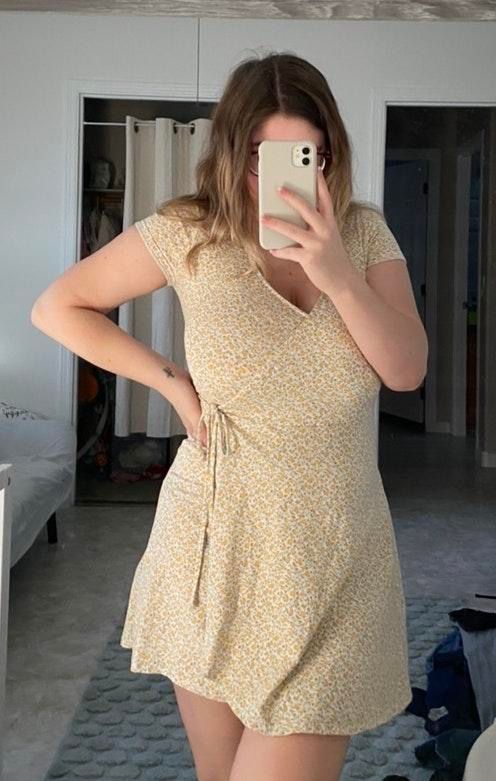 hollister yellow dress