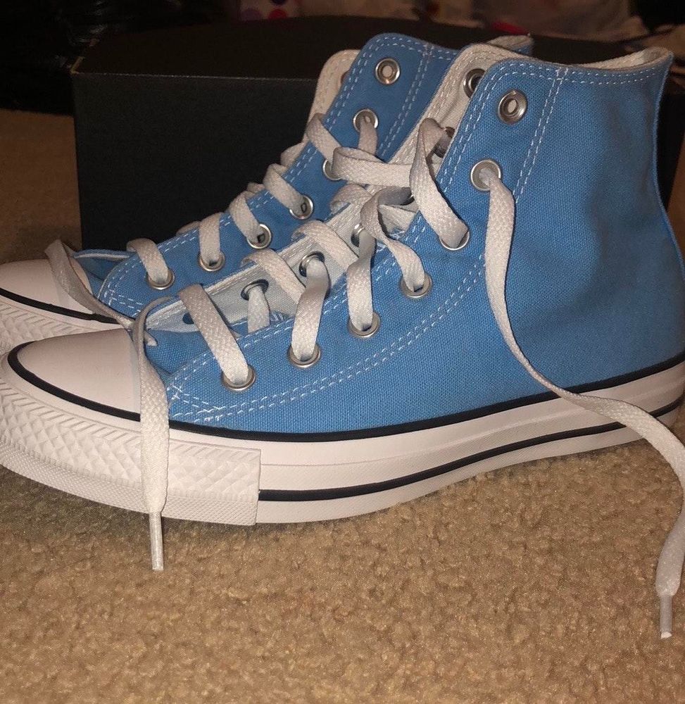 baby blue chuck taylors