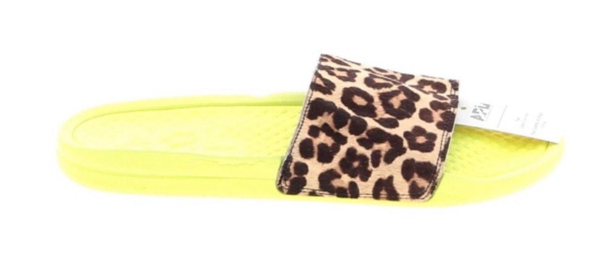 apl calf hair slides