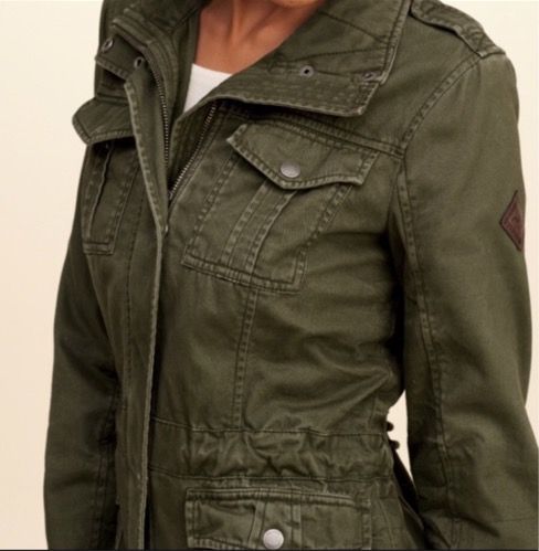 Hollister Green Utility Jacket | Curtsy