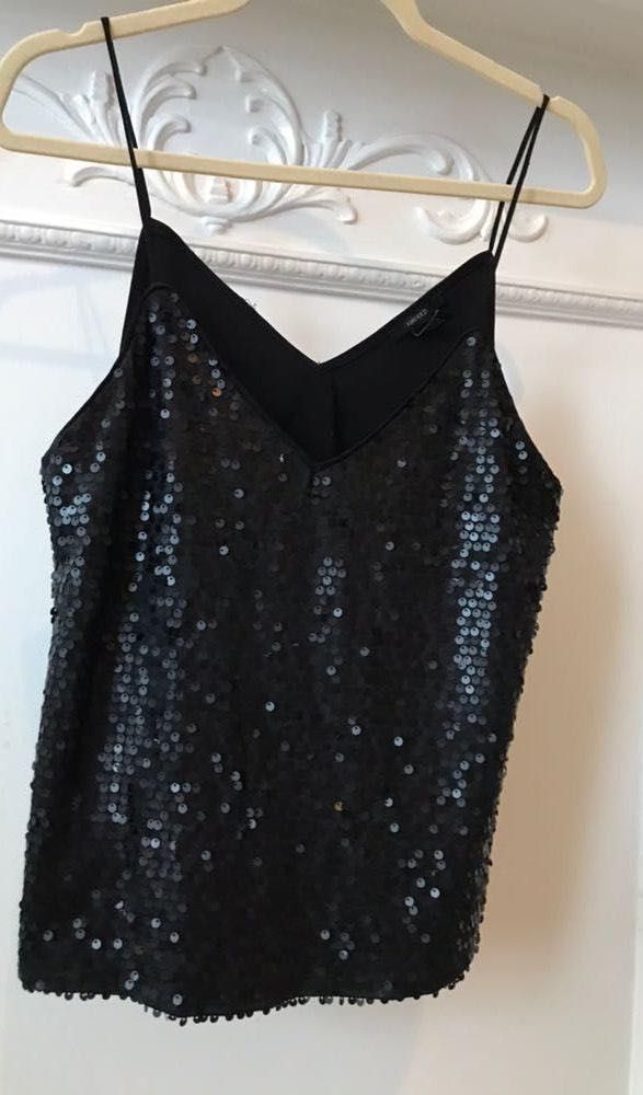 black sparkly top