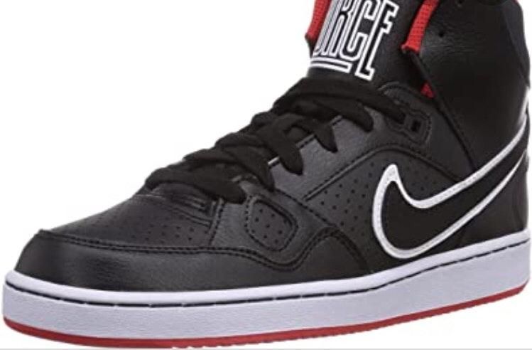 nike son of force mid red black