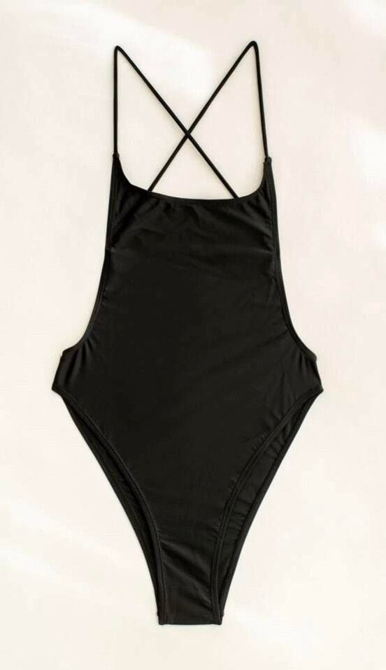 shein black one piece swimsuit