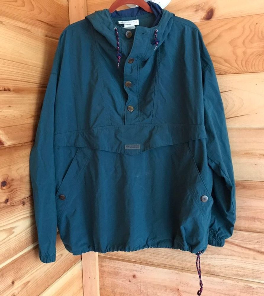 columbia windbreaker green