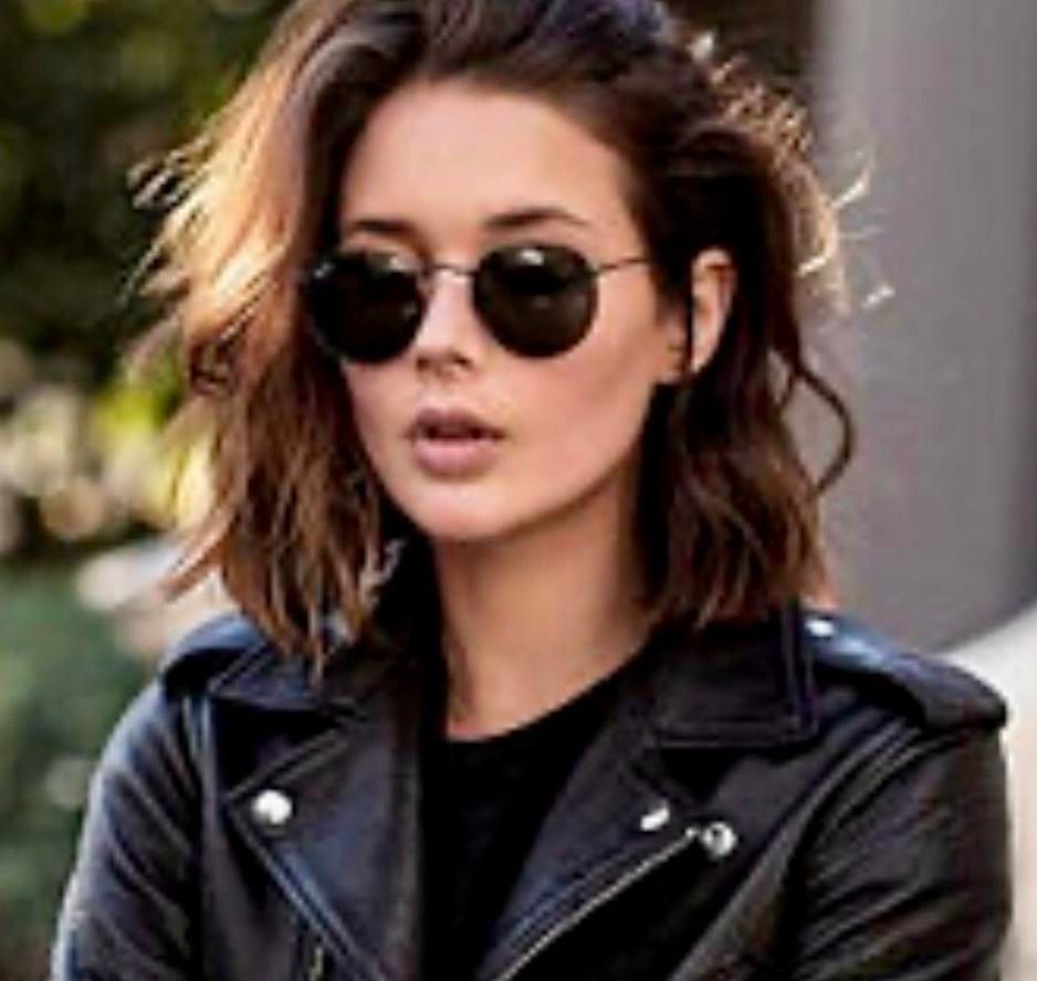 ray ban metal round black