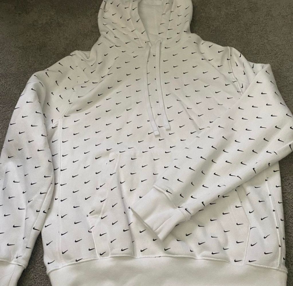 nike hoodie checks all over