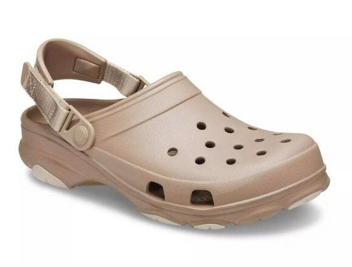 nude color crocs