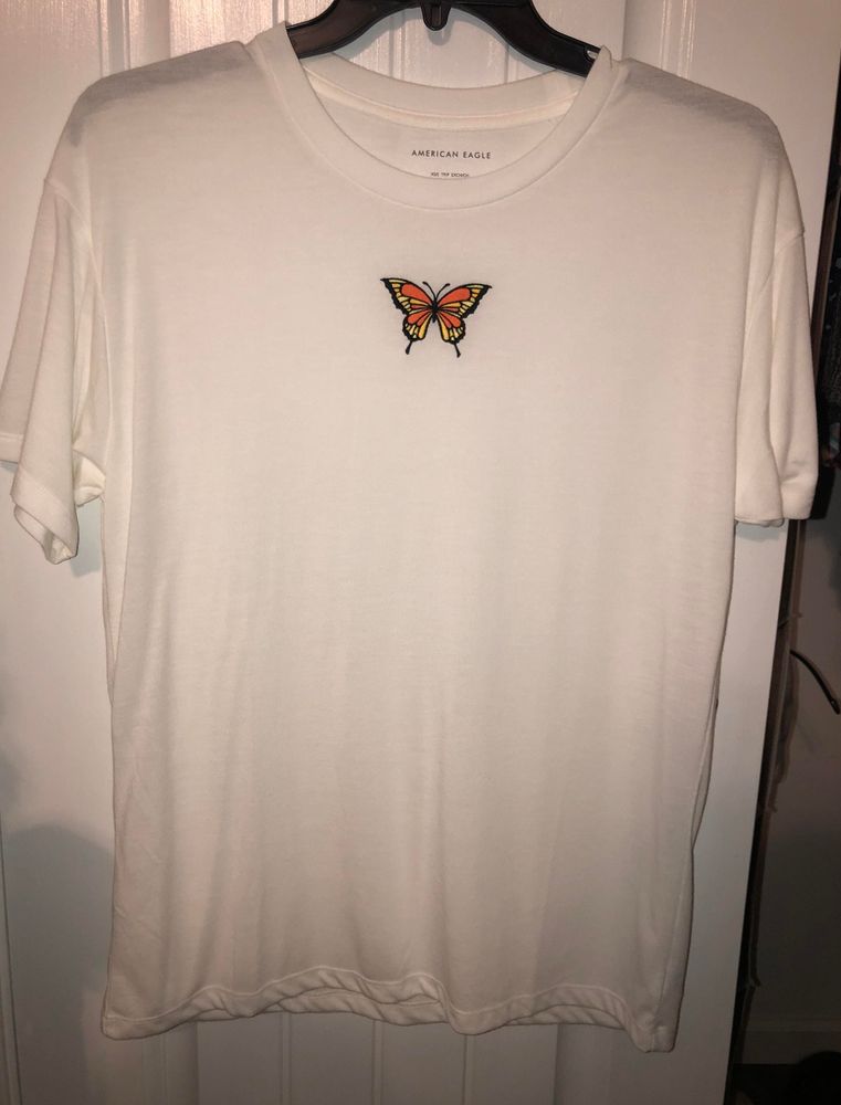 american eagle butterfly shirt
