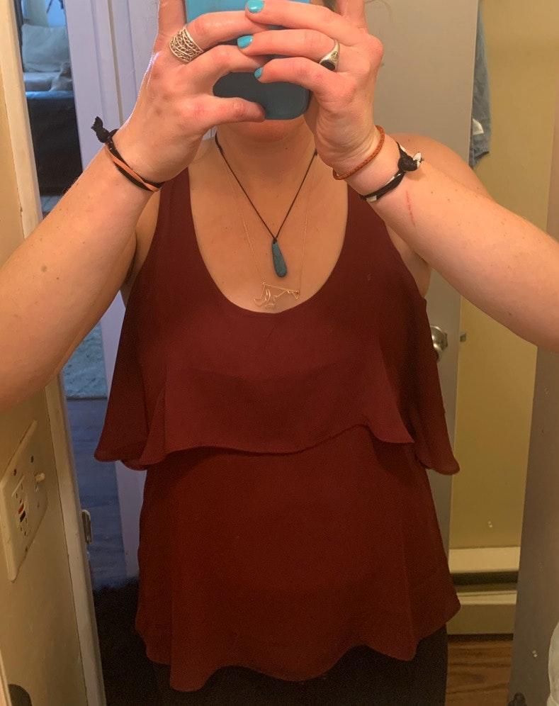 burgundy tops forever 21