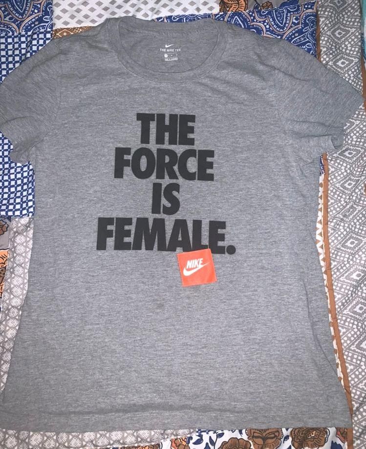 the force is female nike t shirt
