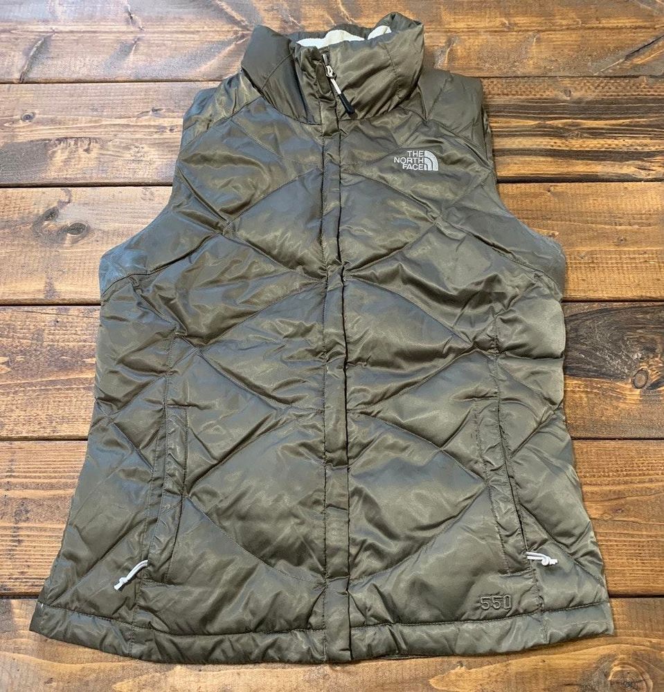 The North Face 550 Fill Down Vest Sage Green Curtsy