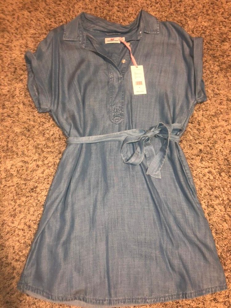 vineyard vines denim dress