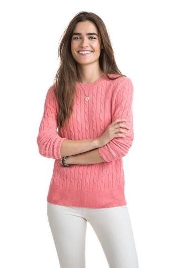 vineyard vines cable knit sweater