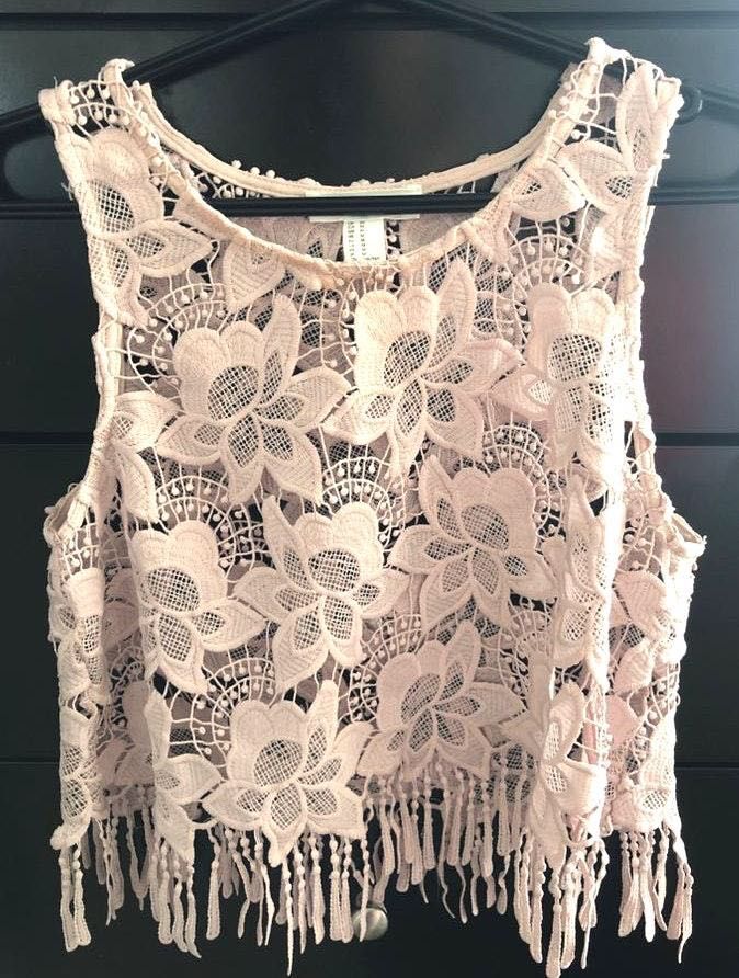forever 21 lace tank top