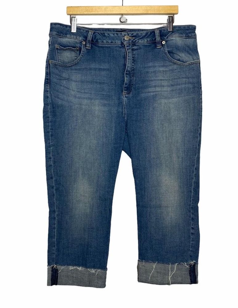 blue jean capris
