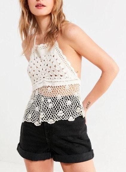 urban outfitters crochet top