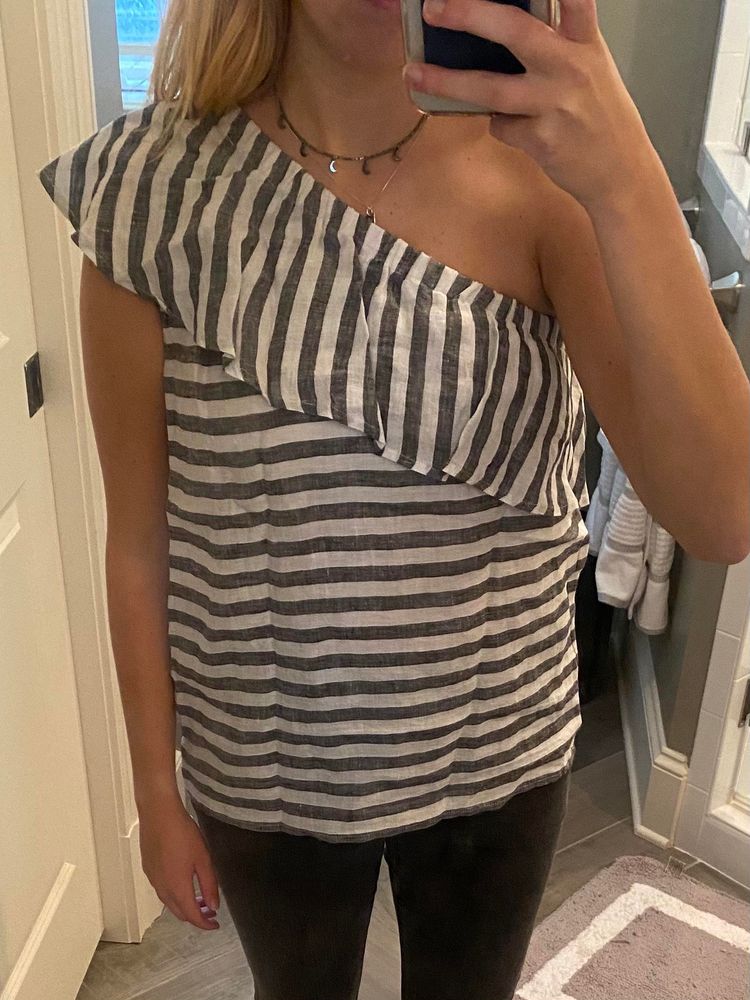 vince camuto one shoulder top