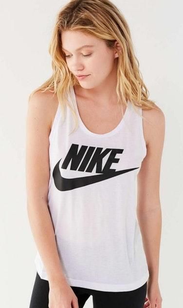 white nike tank