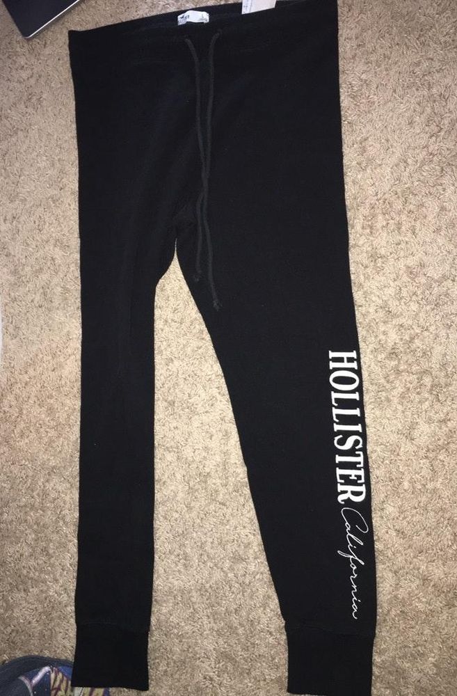 hollister black sweatpants