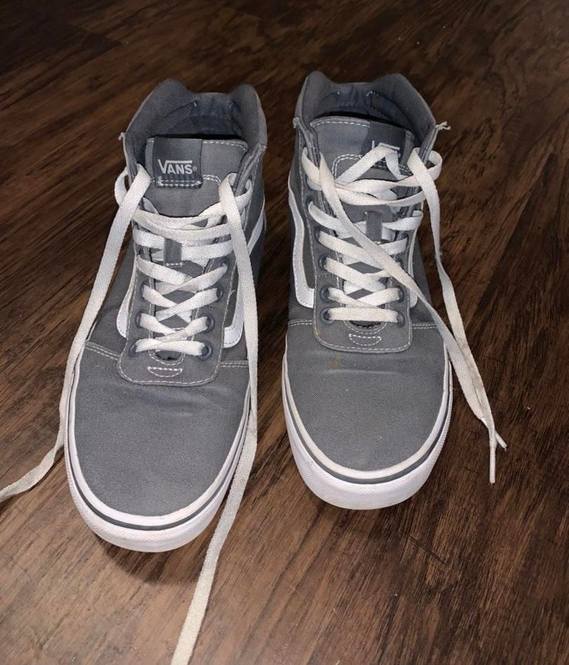 vans high tops grey