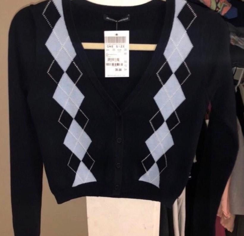brandy melville argyle sweater vest